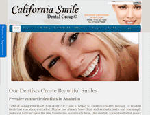 Tablet Screenshot of anaheimsmiledental.com